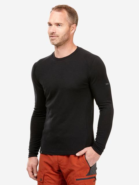 Decathlon Forclaz Men's MT500 Long-sleeve 100% Merino Wool T-shirt