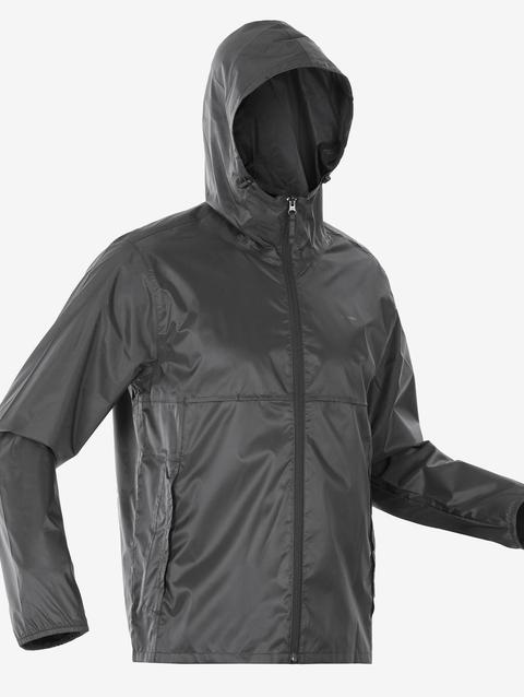 Decathlon Quechua Men's Raincut Fullzip Waterproof Rain Jacket