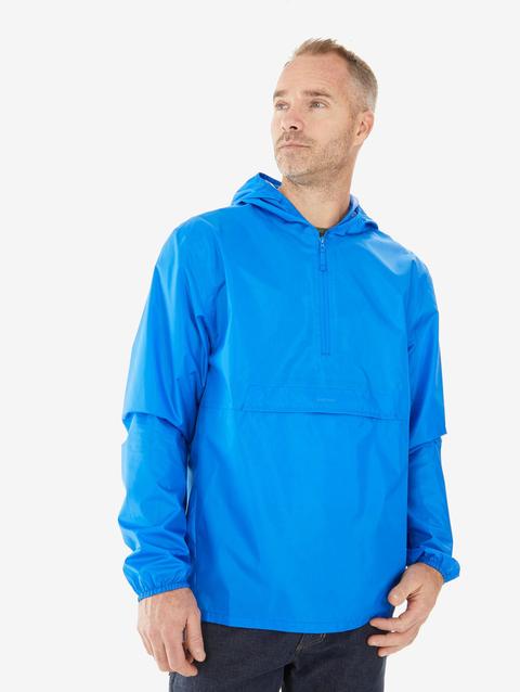 Decathlon Quechua Men's Raincut Half-Zip Waterproof Rain Jacket