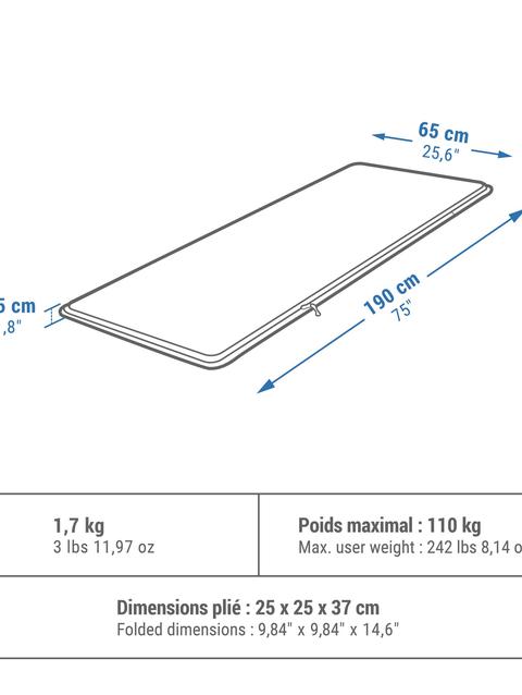 Decathlon Quechua Arpenaz Comfort Self-Inflating Mattress - 4 Season