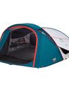 Decathlon Quechua 2 Second XL Fresh & Black Waterproof Pop Up Camping Tent 3 Person