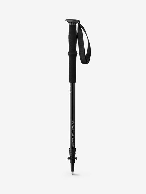 Decathlon Forclaz 1 Easy Adjust Hiking Pole - MT100 Comfort Black