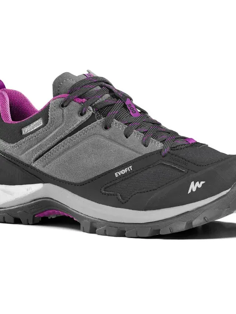 Decathlon Quechua Women's Mountain Walking Waterproof Shoes - MH500 - pink grey