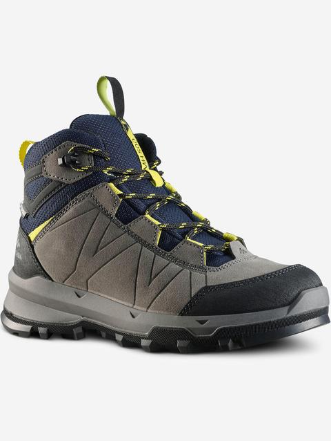 Decathlon Quechua Kids' Waterproof Mountain Walking Boots 10-6 MH500 Blue Grey