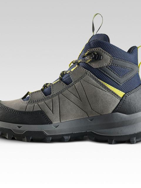 Decathlon Quechua Kids' Waterproof Mountain Walking Boots 10-6 MH500 Blue Grey