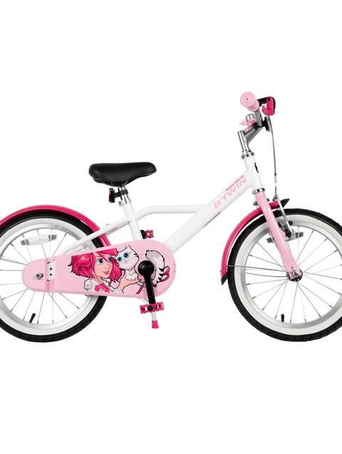 Decathlon Btwin HYC500 Girls' Hybrid Bike 16" Kids' 3'7" to 4'0"