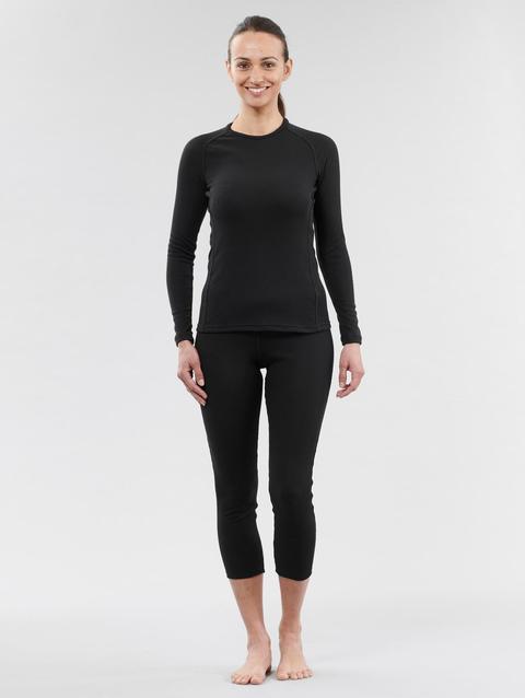 Decathlon Women's Ski Base Layer Top - BL 100 - Black